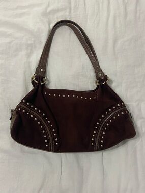 Vintage Y2K Suede Shoulder Bag